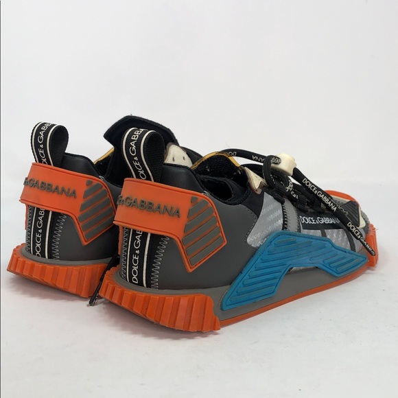 Dolce & Gabbana NS1 Orange Logo Low Top AO224-80995 Lifestyle Shoes - EU 40 - Picture 12 of 15